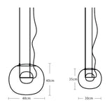 BIG ONE Designer postmodern pendant light Dining Room Kitchen Simple glass ball pendant light home interior lighting