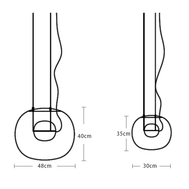 BIG ONE Designer postmodern pendant light Dining Room Kitchen Simple glass ball pendant light home interior lighting