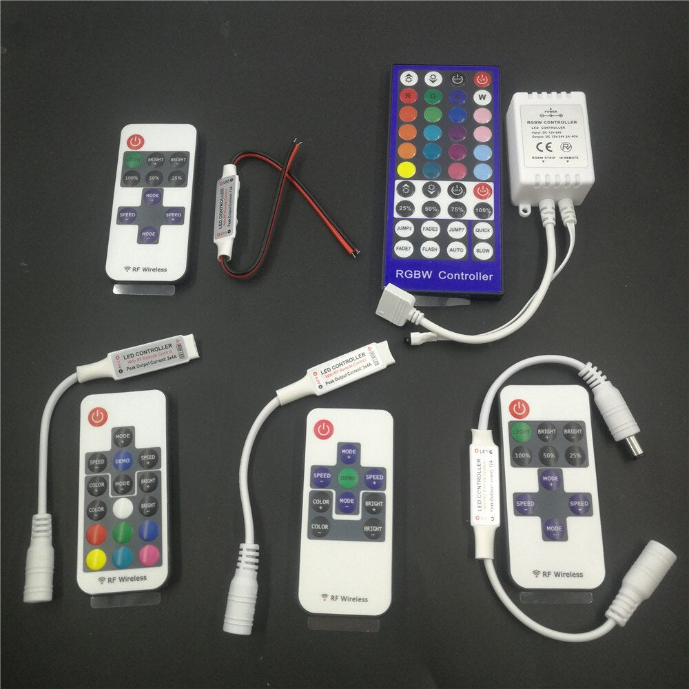 LED Strip Light Mini 3/11/17/24/40/44 Key IR Remote Wireless Controller Wi-fi LED RGB Controller DC12V Mini Wi-f For 3528 5050 RGB