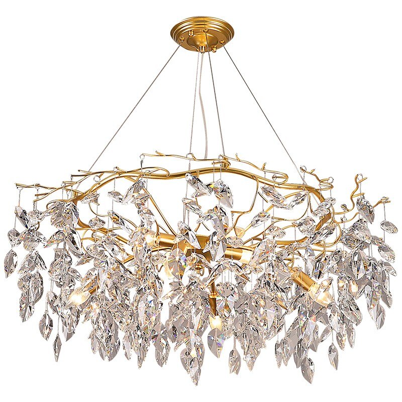 Luxury Crystal Chandelier Attic Ceiling Chandelier Art Living Room Lamp Bedroom Decoration Interior Lighting Lustres