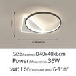 Modern LED Ceiling Lights For Bedroom Study Living Room Indoor Round Lighting Lamps Decoration Luminaria Lustres Lamparas Avize