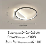 Modern LED Ceiling Lights For Bedroom Study Living Room Indoor Round Lighting Lamps Decoration Luminaria Lustres Lamparas Avize
