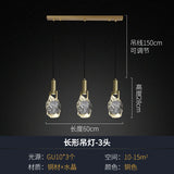 New Crystal Led Pendant lights Nordic luxury brass Dining Room Bar Kitchen suspension Luminaire bedroom bedside Hanging lamp