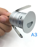 1W Waterproof IP67 Recessed LED Stair Light (DC 12V/24V) - Outdoor Deck & Corner Wall Lamp