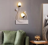 Iron Nordic New Modern LED Wall Lights For Study Living Room Bedroom Bedside Aisle Corridor Porch Lamp Indoor Lighting AC90-260V