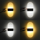 Modern Rectangular LED Acrylic Wall Sconce (AC 85-265V) - Indoor Wall Light for Living Room, Bedroom TV Background & Corridor