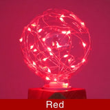 LED Edison String Light Bulb E27 A60 A80 G80 G95 Colorful RGB Lighting Copper Wire Bulb Home Decors Holiday Wedding Night Light