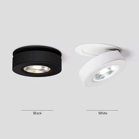 Dimmable LED Embedded Ceiling Down Lamp5W7W9W12W15W Foldable And 360 Degree Rotatable Built in COB Spot Light Recessed Downlight