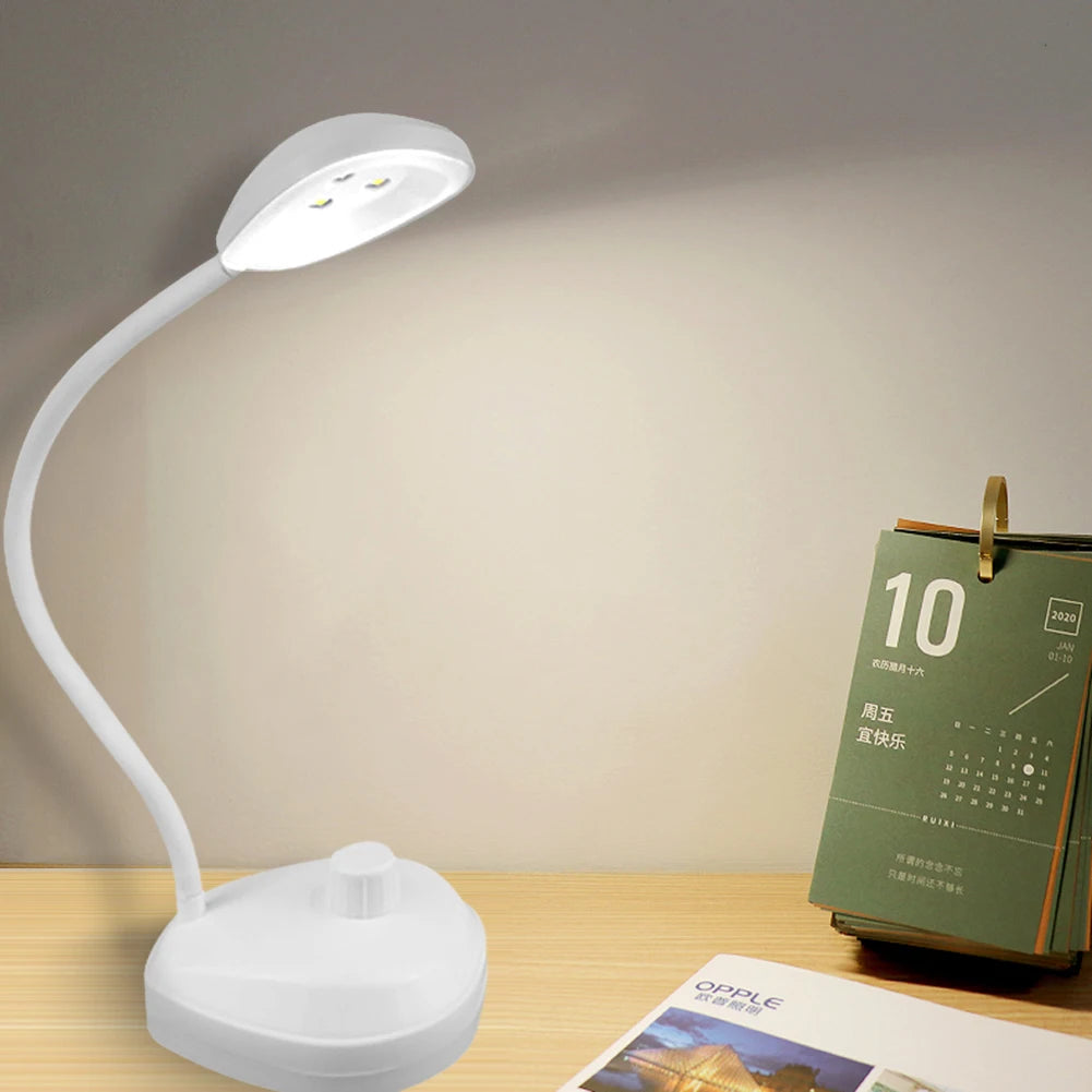 LED Reading Table Lamp Dimmable Battery Powered Eye Protection Book Light Bedroom Reading Night Lights for Student Bedside Study