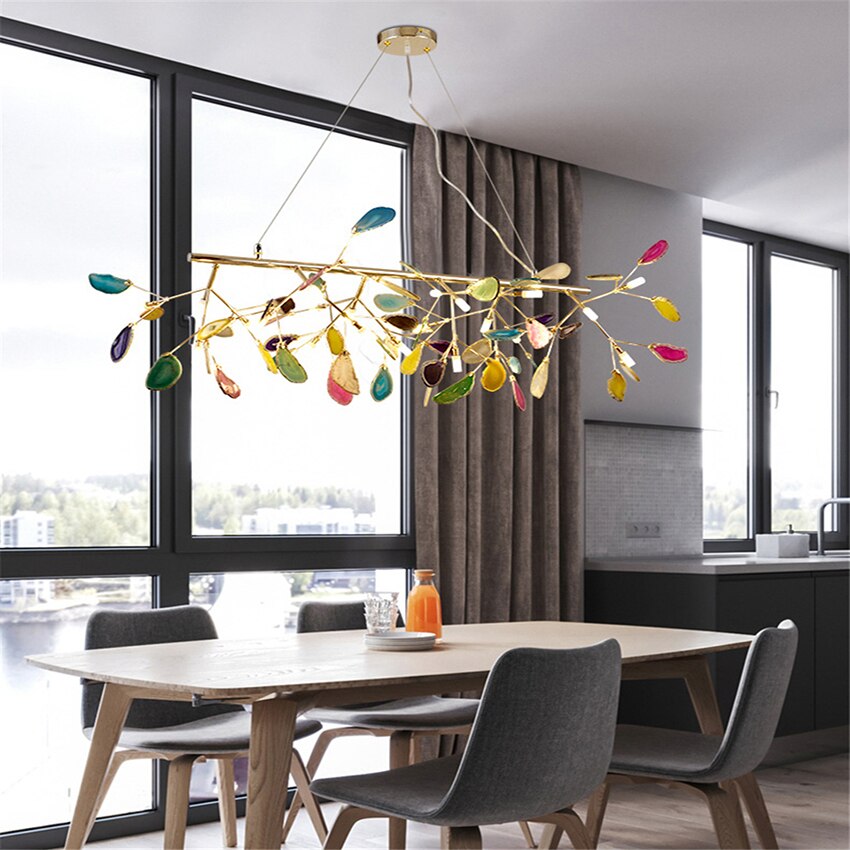 Modern Firefly LED Chandelier Lighting Pendant Lusture Chandeliers for Living Room Bedroom Kitchen Nordic Design Fixture Lights