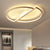 Modern LED Ceiling Lights 42W 52W Semicircle Ceiling Lamp AC85-265V Nordic Chandelier Led Lights for Home Living Room Decoration