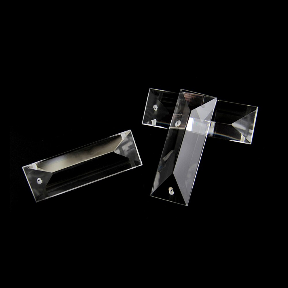All Sizes Trimming Triangle Crystal Clear Prism In 1 Hole/2 Holes Glass Chandeliers Pendants Parts Glass Lamp Drop Pendants