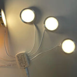 LED Led Mini Spotlights Remote Control Dimmable Spot Light Kit 3W 110V 220V Surface Mounted Ceiling Indoor Cabinet Lamps