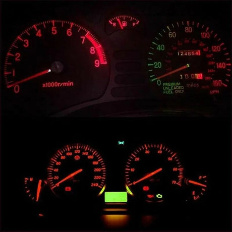 10x T5 B8.5D 5050 LED 1 SMD Car Dashboard Light Dash Instrument Indicator Lights Bulbs
