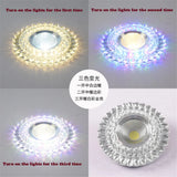Modern Glass Crystal Garland Led Indoor Downlight for Living Room Kitchen restaurant Ceilings colorful Lighting Bull'S Eye Lamp