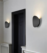 7W Modern Interior LED Wall Lamp - Brushed Gold, Black & White Aluminum Sconce Light for Living Room & Bedroom Bedside