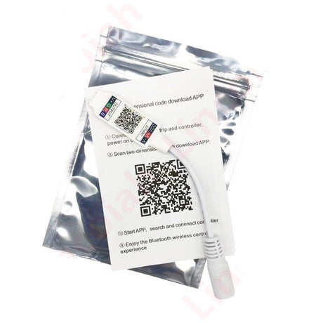 Mini RGB Bluetooth-Compatible Controller, Music and Smart APP Control, RGB LED Strips, Vibrant Lighting, Bluetooth Technology, Music Synchronization, Smartphone Connectivity, Versatile Voltage Compatibility, Extended Remote Distance, High Load Capacity, Durable Design, Certified Quality, Versatile Compatibility, BT Smart APP, Lighting Ambiance, Entertainment Lighting, LED Strip Control, Visual Experience