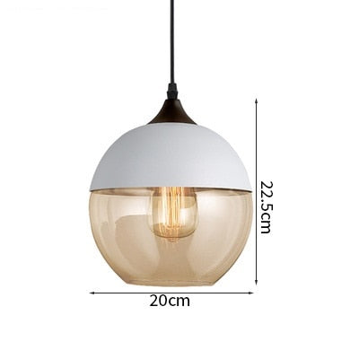 Nordic Modern LED Pendant Lights Fixtures Bedroom Dinning Living Room Light Wood Color Glass Hanging Lamp Luminaria