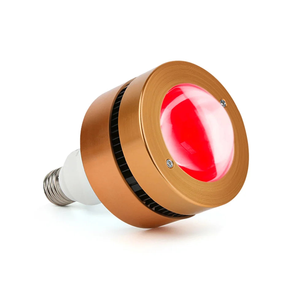Red Light Therapy LED Bulb E27 100W Deep Red 660nm Near Infrared 850nm For Flowering Fruiting Grow Spectrum Enhancement Light Therapy