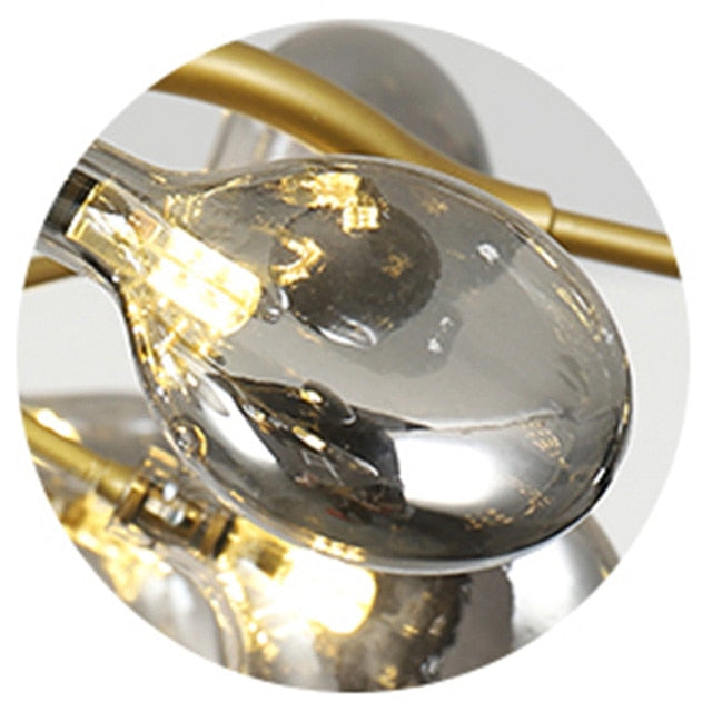 Modern LED Pendant lights Gold Black tree branch Chandeliers room decor Bedroom Dining Living Room Luster Lamp Home Decoration