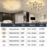 Modern Led Ceiling Lights For Living Room Bedroom Led Ceiling Lamps Black/White Acrylic Kitchen Hanging Light Fixtures