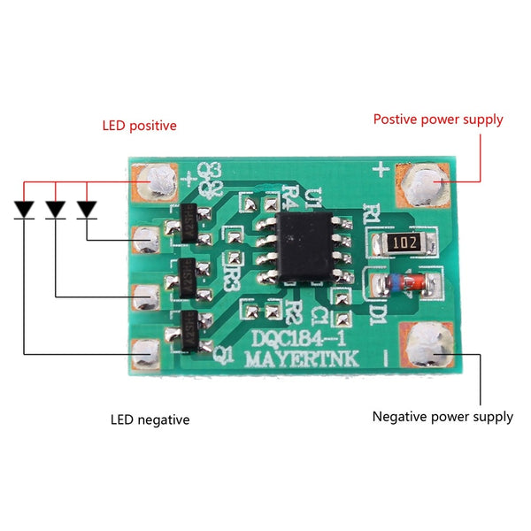 LED Dimmer Breathing Light Auto Controller Chip 3Channel Slow Flashing