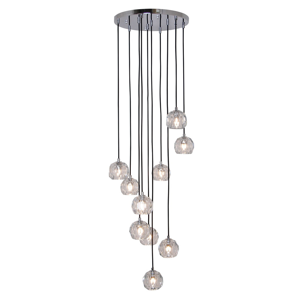 Nordic Luxury Chandelier Stair Lighting Crystal Pendant Light for Kitchen Restaurant Villa G9 Bulb