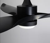 SOVE Black Modern Led Ceiling Fans With Lights Simple Ceiling Light Fan With Remote Control White Fan Lamp Ventilador De Techo