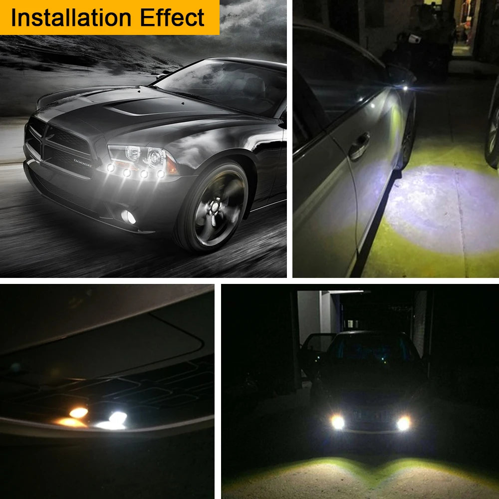 1Pcs Car led Hawkeye Lights 12 LED Grille Signal Lights 23mm led Eagle Eye lamp DRL Daytime Running Light for car motorcycle 12v
