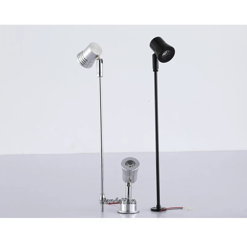 Dimmable LED Spotlights Mini led ceiling Down lights 1W 3W AC85-265v DC12V Light bulbs for cabinet counter showcase spot