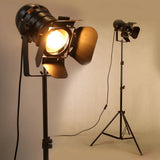 Industrial Retro Tripod Floor Lamp - Creative Studio Black Light Stand