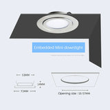 6 Pcs IP65 Downlight 304 Stainless Steel 3W 5W 7W DC 12V LED Safety Voltage Spotlights for Home Kitchen Dining Spot Lighting