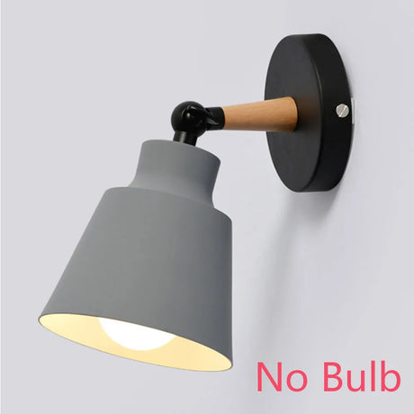 ASCELINA Hot Nordic Style Indoor Lighting  LED Wall Lamp Modern Wooden Bedroom Bracket Light Household Living Room Bathroom Lamp