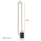 Modern Led Floor Lamp Iron Square Standing Lamp for Bedroom Living Room Art Decors Study Metal Floor Light Fixtures Table Lamp