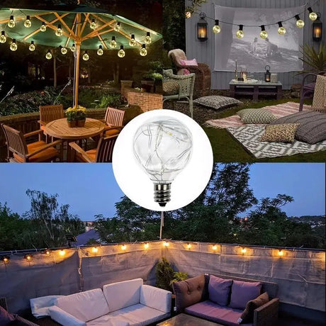 LED Edison String Light Bulb E27 A60 A80 G80 G95 Colorful RGB Lighting Copper Wire Bulb Home Decors Holiday Wedding Night Light