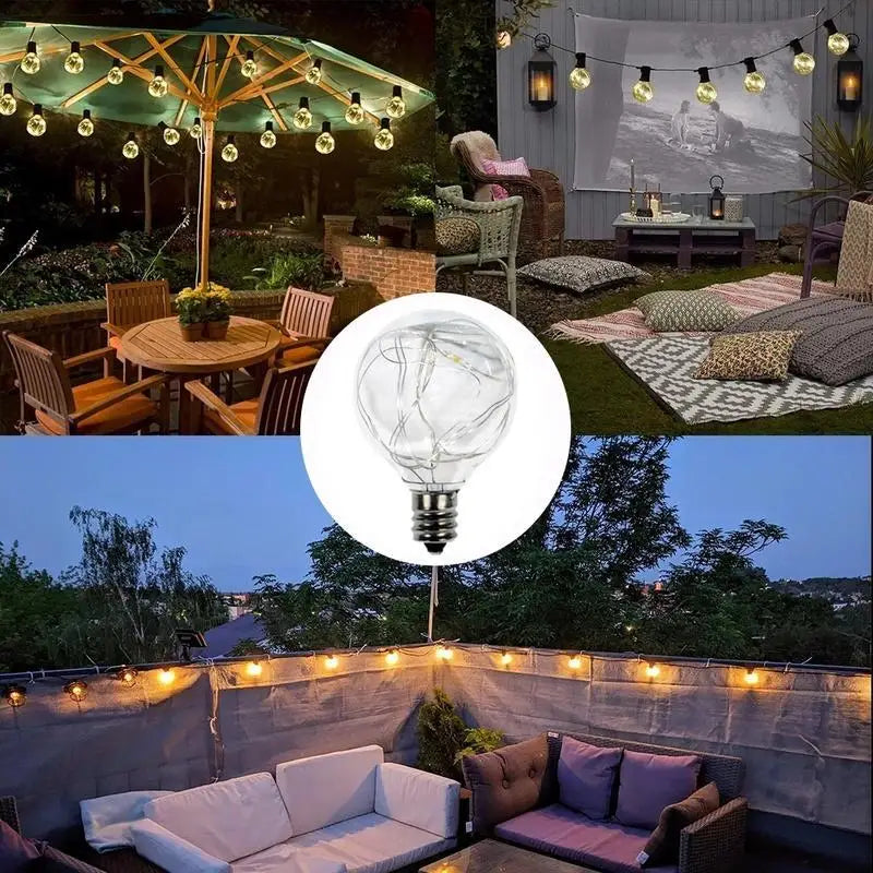 LED Edison String Light Bulb E27 A60 A80 G80 G95 Colorful RGB Lighting Copper Wire Bulb Home Decor Holiday Wedding Night Light