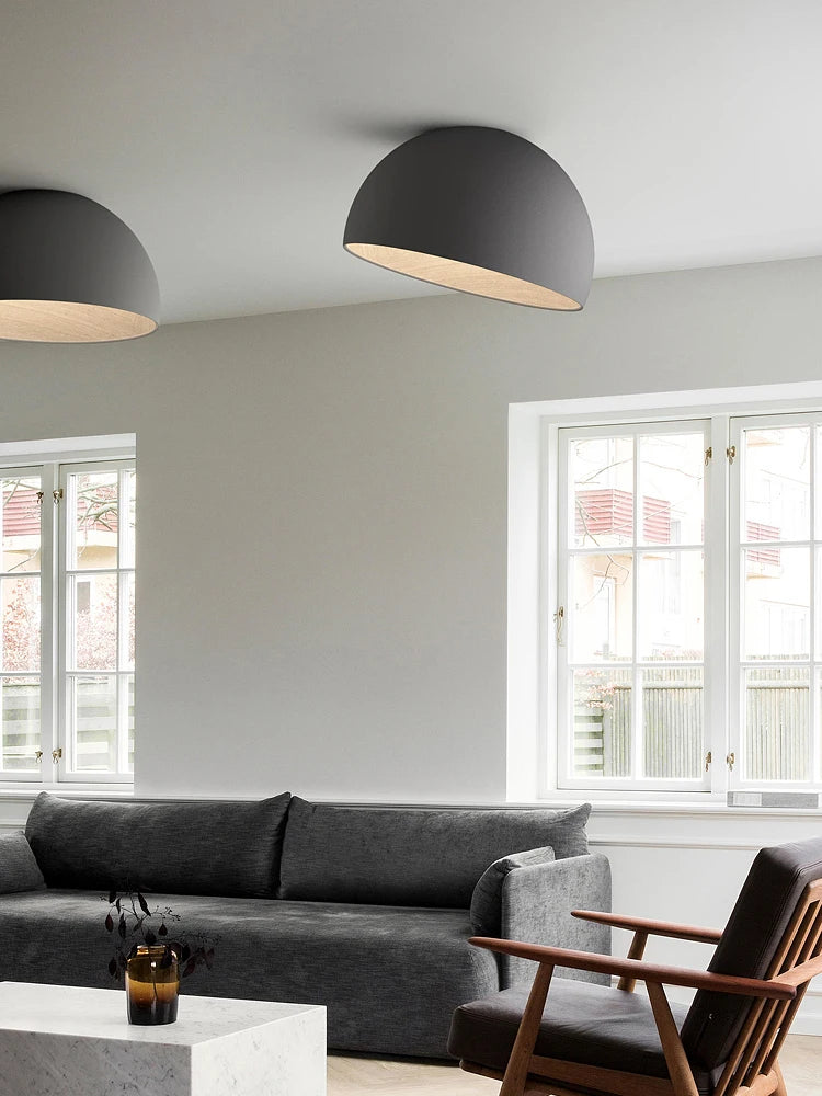 Bedroom lamp ceiling lamp creative inclined ceiling room light personality modern minimalist wood grain study lamp owner