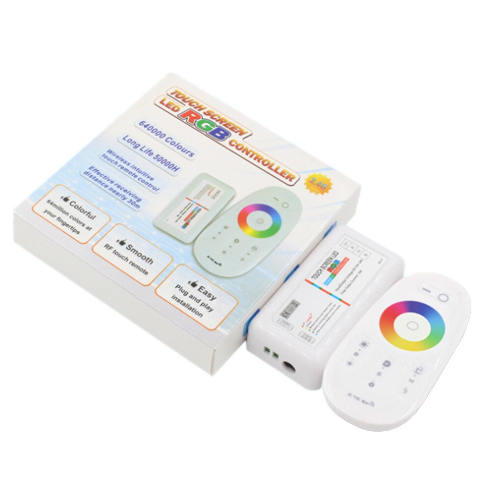 2.4G RGB RGBW LED strip controller touch remote control RF wireless DC 12V 24V LED driver touch screen led controller