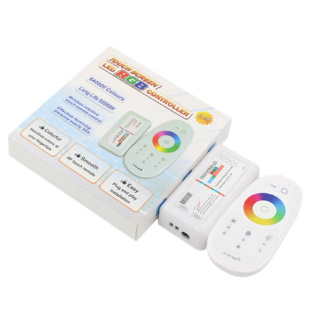 2.4G RGB RGBW LED strip controller touch remote control RF wireless DC 12V 24V LED driver touch screen led controller