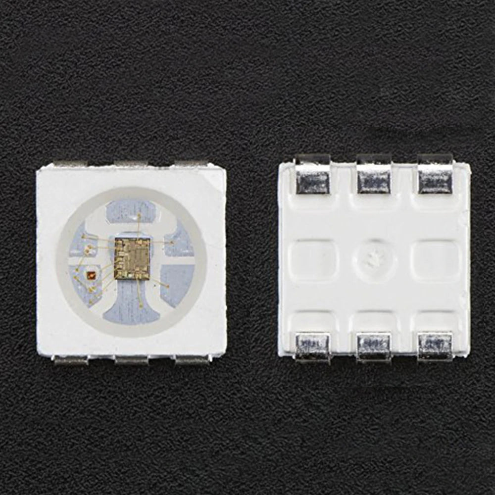 SK9822 SMD 5050 RGB LED Chips (100–1000pcs) - DC5V APA102C Equivalent Digital Pixel LEDs with Separate Data & Clock