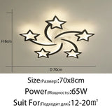 Modern LED Chandelier White/Black Dimmable Indoor Lighting For Bedroom Hall Living Children's Room Acrylic Fixture Lamps