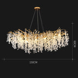 Nordic Crystal Luxury LED Chandelier Lighting Home Decoration LOFT Villa Lustre Living Room Hotel Hall Art Indoor Decor Lighting