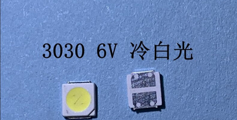 1000pcs 3030 backlight high power LED dual chip 3V 6V JUFEI AOT cool white PT30A66 TV dedicated Cool white PT30A66 TV