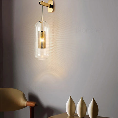 Modern Glass Wall Lights Led Metal Lamps Nordic Wall Lamps for Bathroom Bedroom Living Room Home Lights Loft Fixtures Luminaire