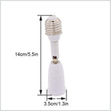 Flexible Position Holder Extender for E27 Socket Adjustable E27 to E27 Base Converter for Screw Bulb Extension Adapter