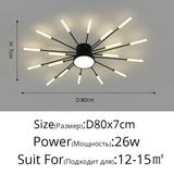 2025 New fireworks led Chandelier For Living Room Bedroom Home chandelier Modern Led Ceiling Chandelier Lamp Lighting chandelier