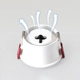 Dimmable Recessed Deep Glare LED Downlights 7W 12W 15W 20W LED Ceiling Spot Lights AC85~265V LED Ceiling Lamps Indoor Lighting