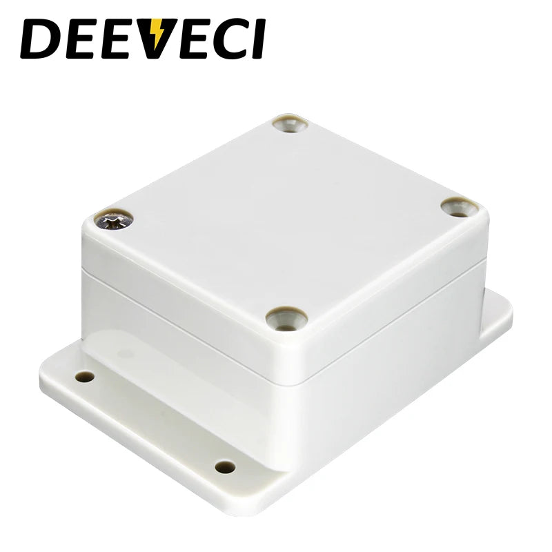 IP67 Waterproof Electronic Project Box with Mounting Ears - Outdoor Plastic Junction Enclosure & Instrument Housing Case