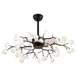 23 Inch ceiling fan fans with lights remote control Reversible ventilator lamp bedroom decor Silent Motor glowworm firefly