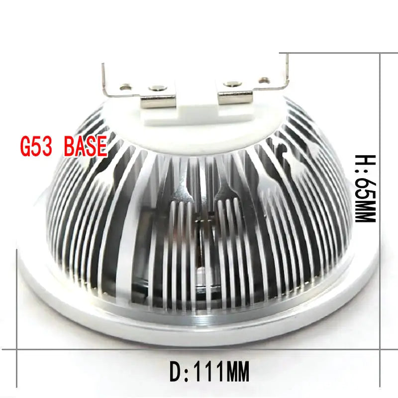 AR111 15W 20W LED Downlight Dimmable GU10 QR111 ES111 G53 Bulb Light AC110V/220V/DC12V Spotlight